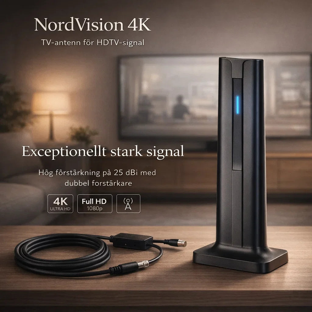 NordVision 4K – Framtidens TV-antenn utan abonnemang