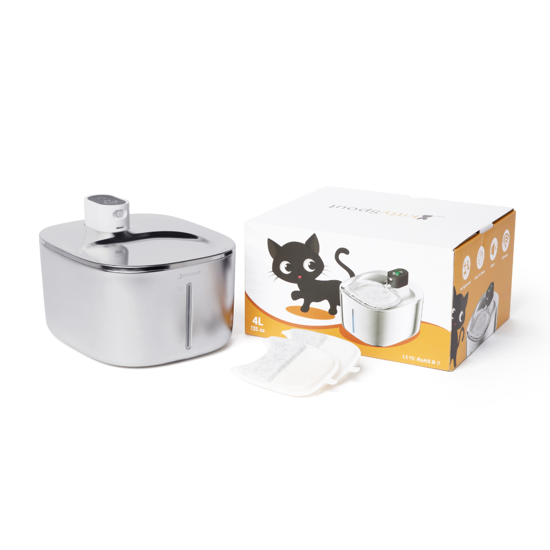 KattBrunn – Tyst och trådlös fontän för friskt vatten