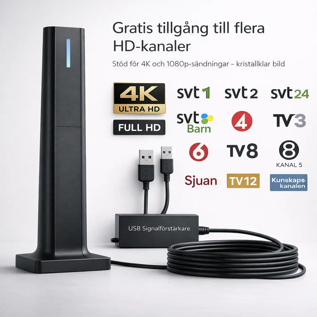 NordVision 4K – Framtidens TV-antenn utan abonnemang